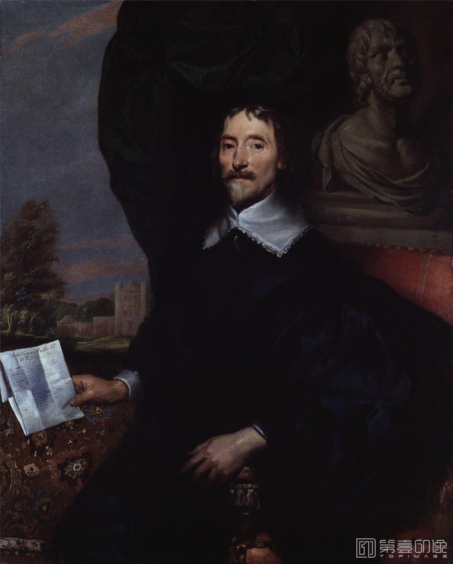 油画-国家肖像艺术博物馆-Probably Sir Thomas Aylesbury, Bt by William Dobson-0970